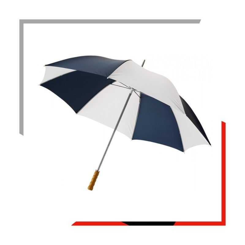 Payung Standard Kombinasi 2 Warna Gagang Kayu - Image 3